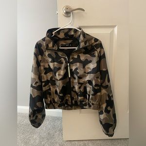 Carbon38 Camo Zip-up Coat